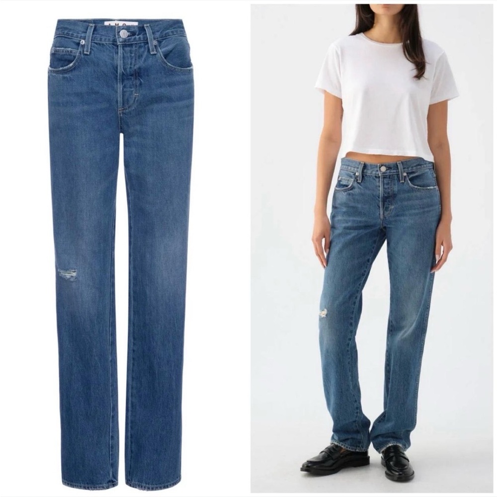 AMO Indigo High-Rise Women's Jeans - Washed Blue